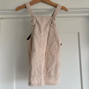 Zara Kids Casual Corduroy Dress in Cream
